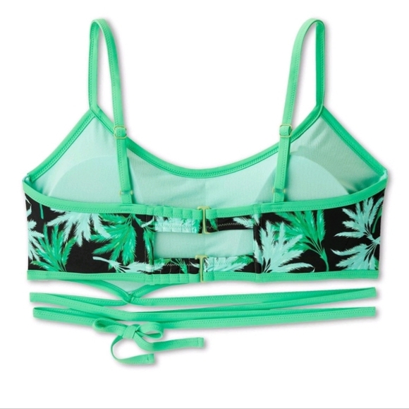 Fe Noel x Target Women's Feathered  Palm Print Bralette Bikini Top - Picture 2 of 16